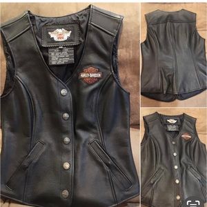Women’s Harley Davidson Leather Vest XS
